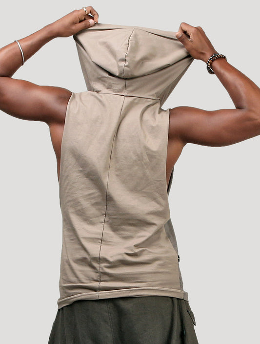 Mudra Hoodie Sleeveless Tee - Psylo Fashion