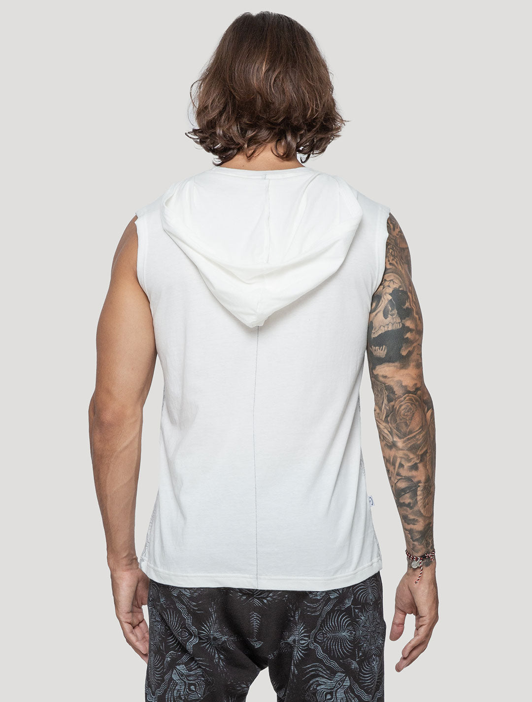 Mantra Sleeveless Hoodie Tee - Psylo Fashion