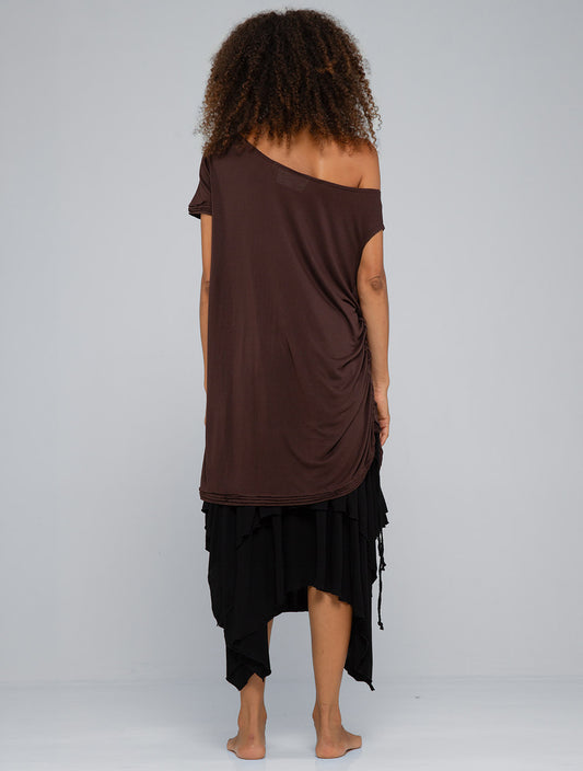 Mori Off-Shoulder Flowy Top