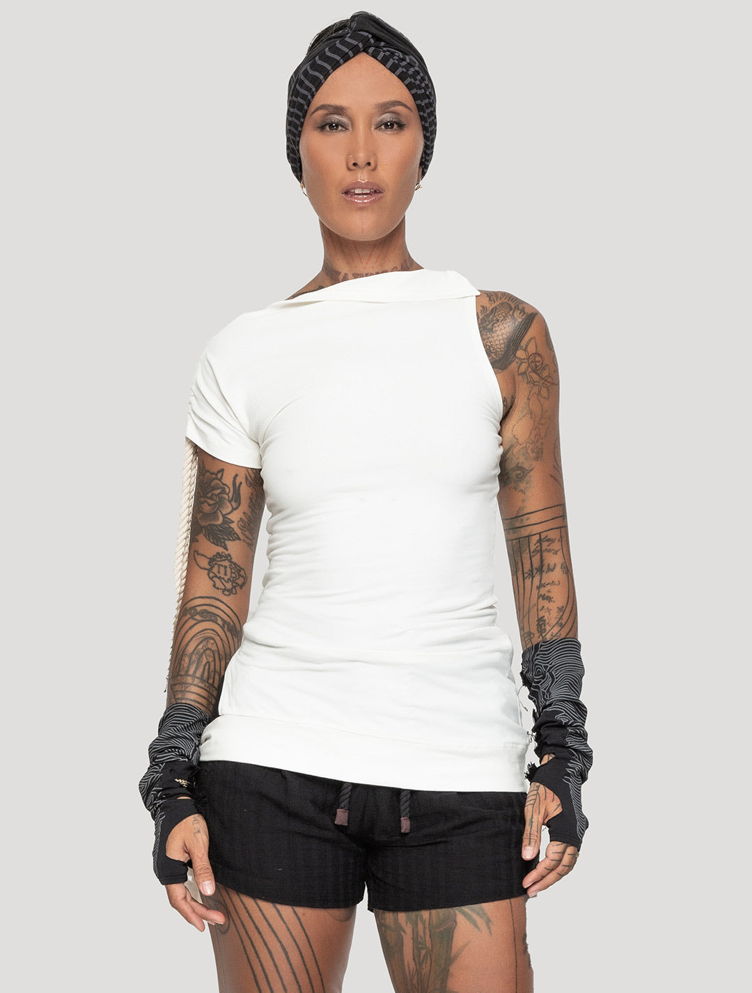Natural Medusa Tie Top - Psylo Fashion