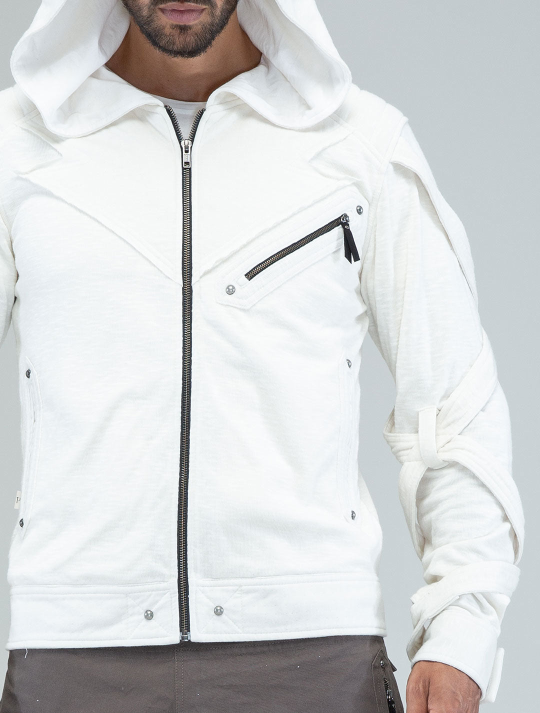 Otto-Man Light Hooded Biker Jacket - Psylo Fashion