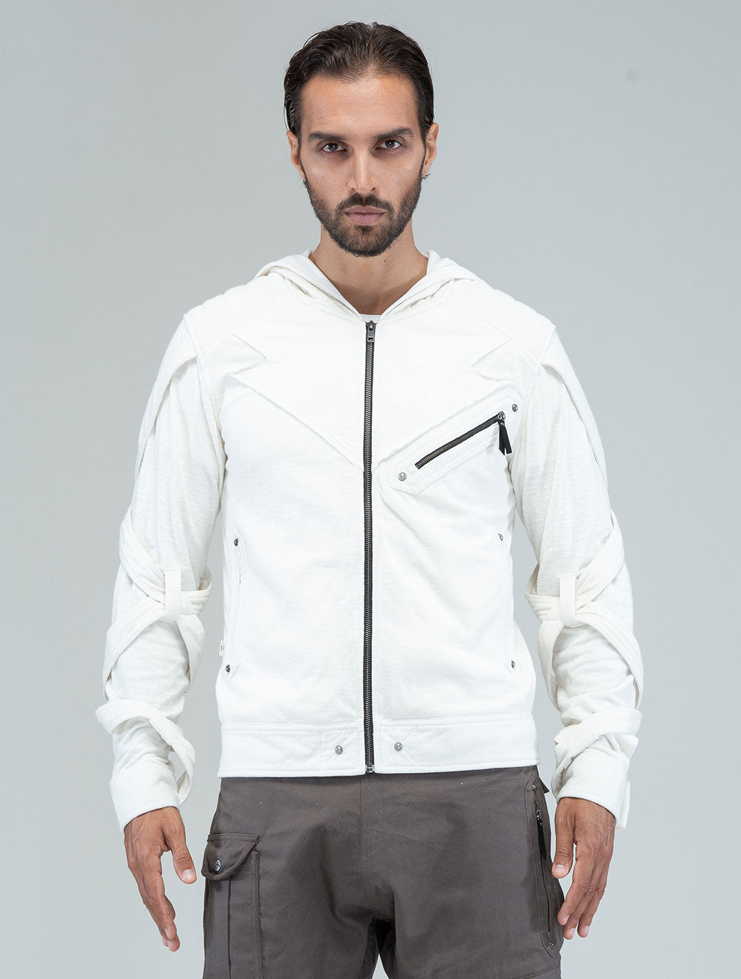 Otto-Man Light Hooded Biker Jacket - Psylo Fashion