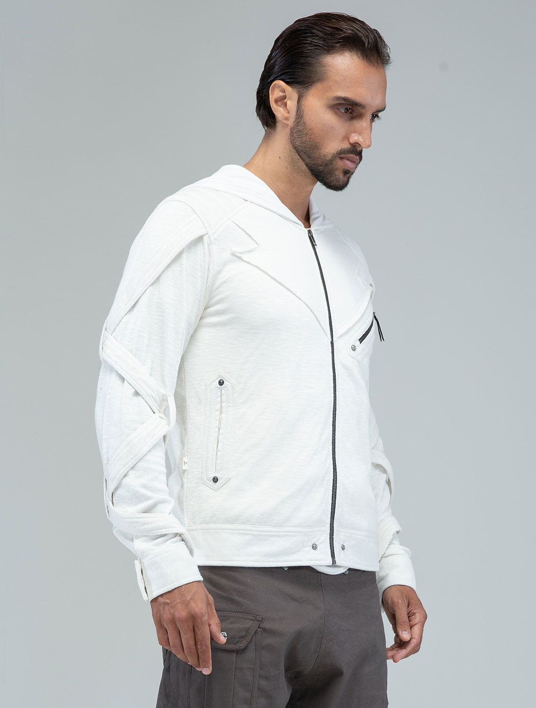 Otto-Man Light Hooded Biker Jacket - Psylo Fashion