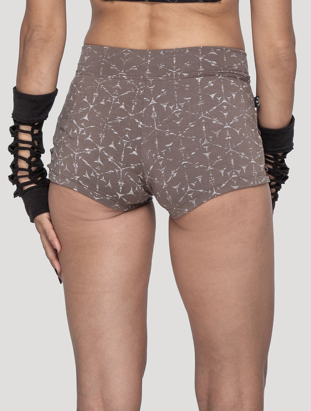 Polygon Shorts | Bamboo - Organic Cotton Lycra Hot Pants by Psylo Fashion