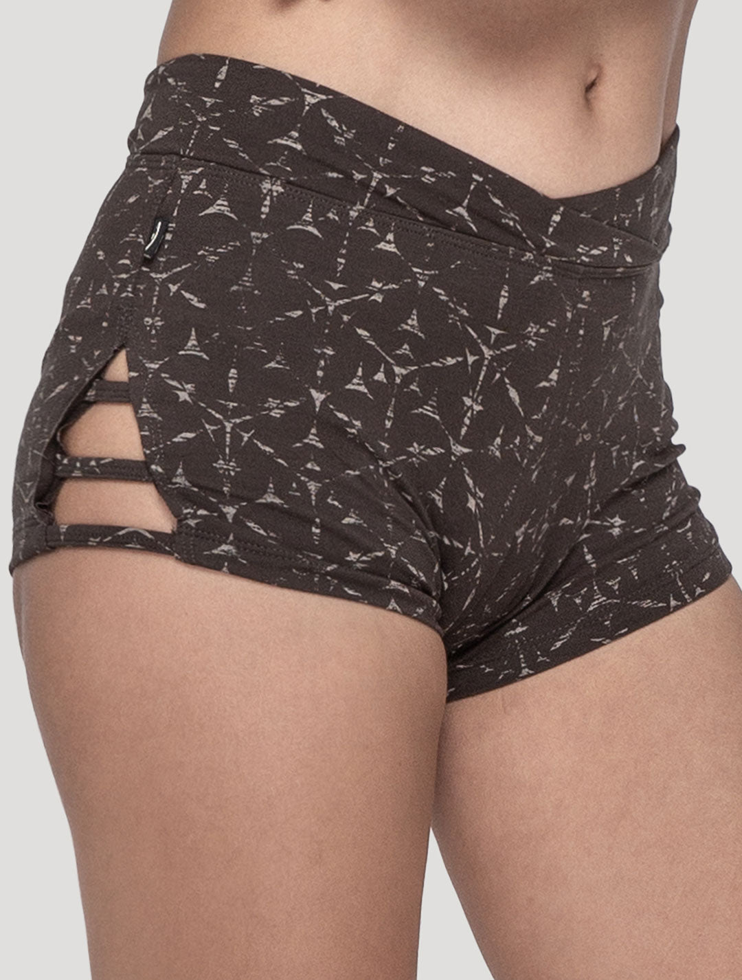 Polygon Shorts | Bamboo - Organic Cotton Lycra Hot Pants by Psylo Fashion