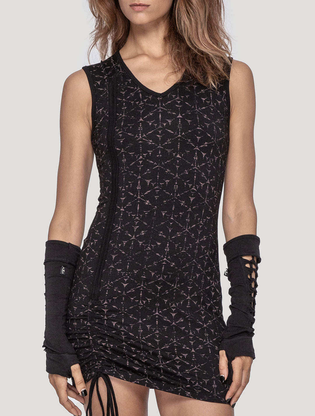 Polygon Sleeveless Mini Dress - Psylo Fashion