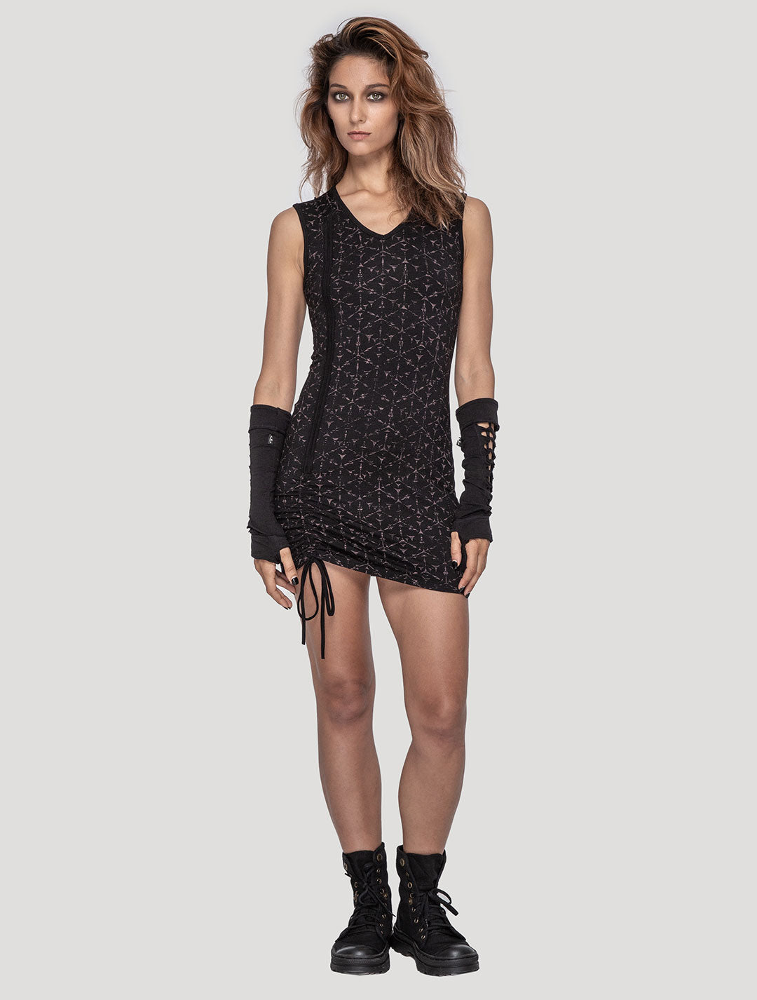Polygon Sleeveless Mini Dress - Psylo Fashion