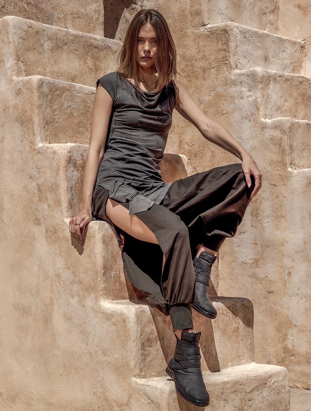 Willow Asymmetric Tunic - Psylo Fashion