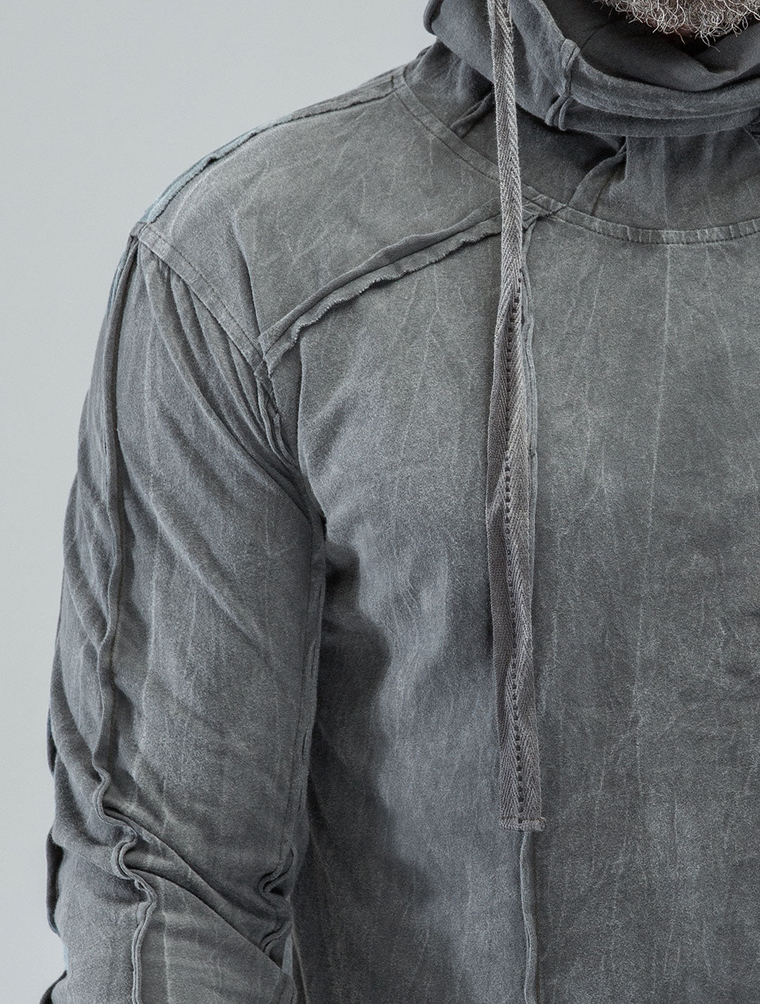 Raw Kafiya Hooded Long Sleeves Tee - Psylo Fashion