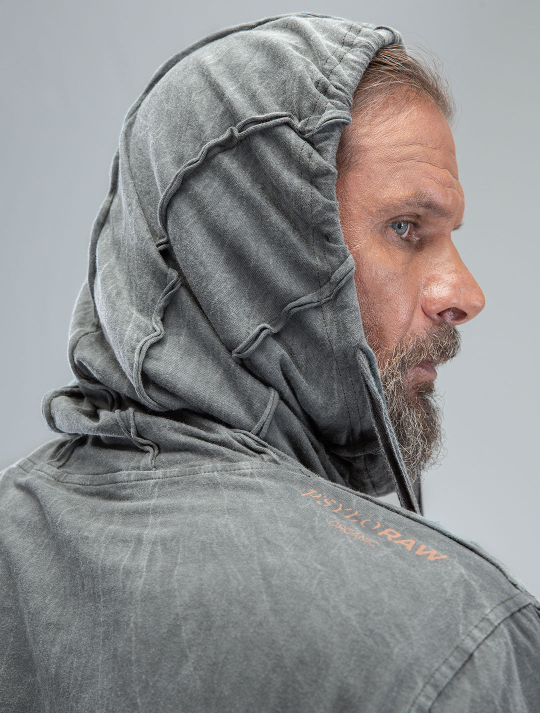 Raw Kafiya Hooded Long Sleeves Tee - Psylo Fashion