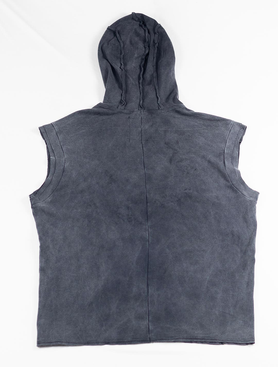 100% Cotton 'Rhino' Sleeveless Baggy Hoodie Sweatshirt – Psylo Fashion