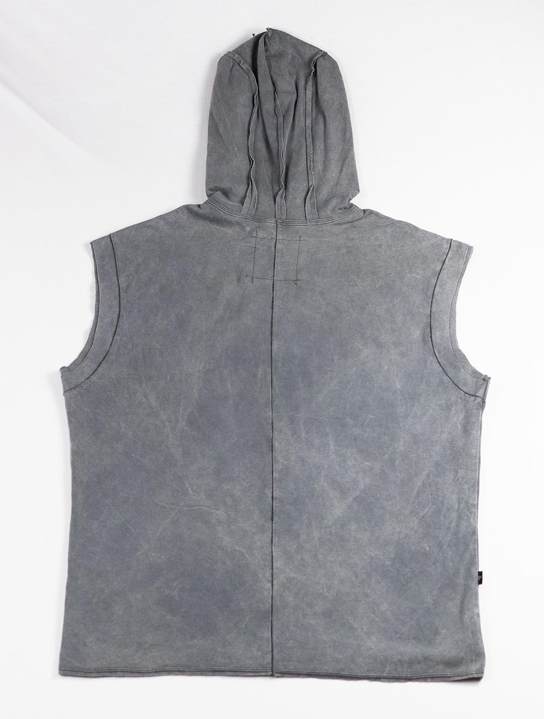 100% Cotton 'Rhino' Sleeveless Baggy Hoodie Sweatshirt – Psylo Fashion