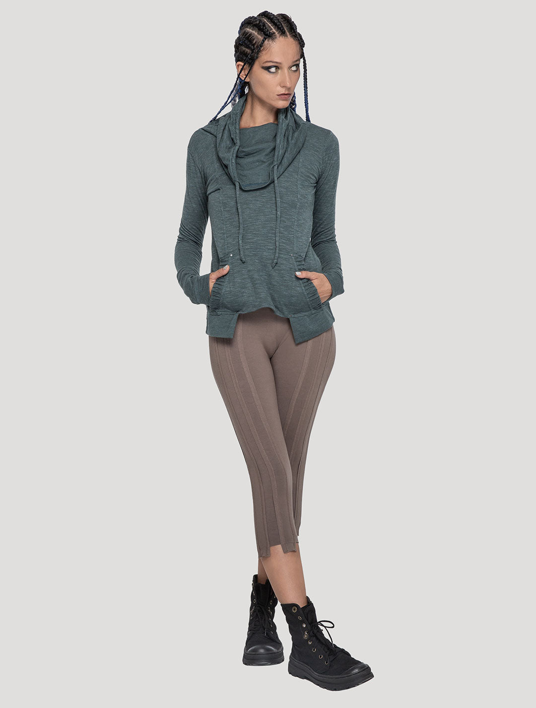 Teal Samu Turtle Neck Sweater - Psylo Fashion