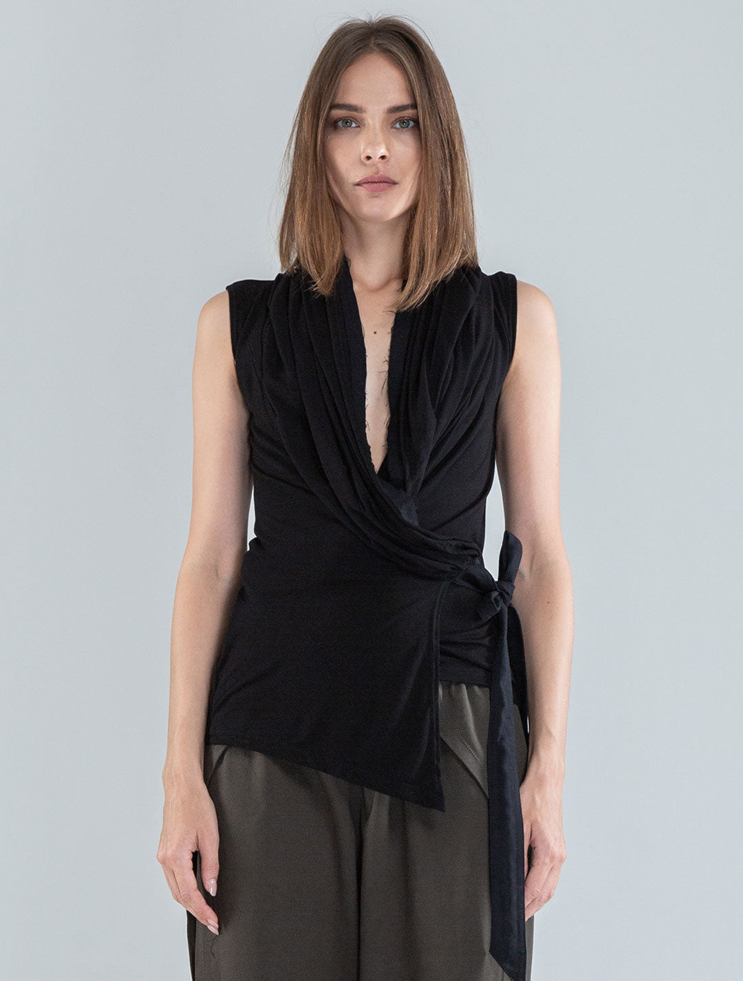 'Sorcerer' 100% Bamboo Hooded Wrap Top - Psylo Fashion