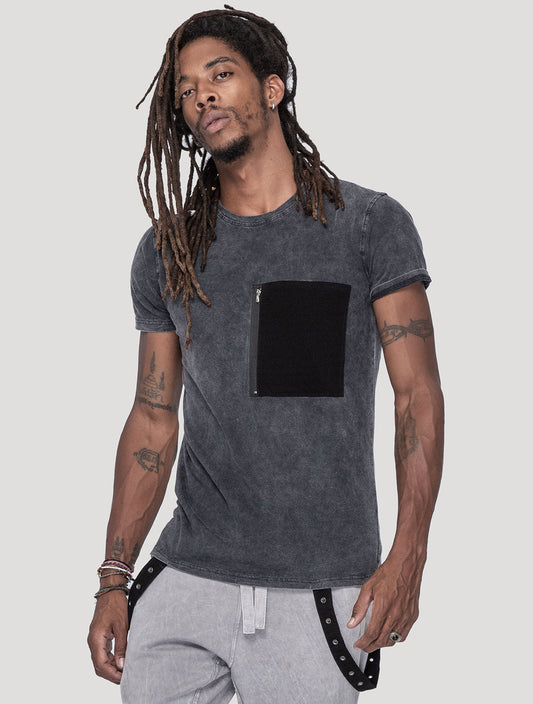 'SUS' Short Sleeves 100% Organic Cotton Grunge Tee - Psylo Fashion