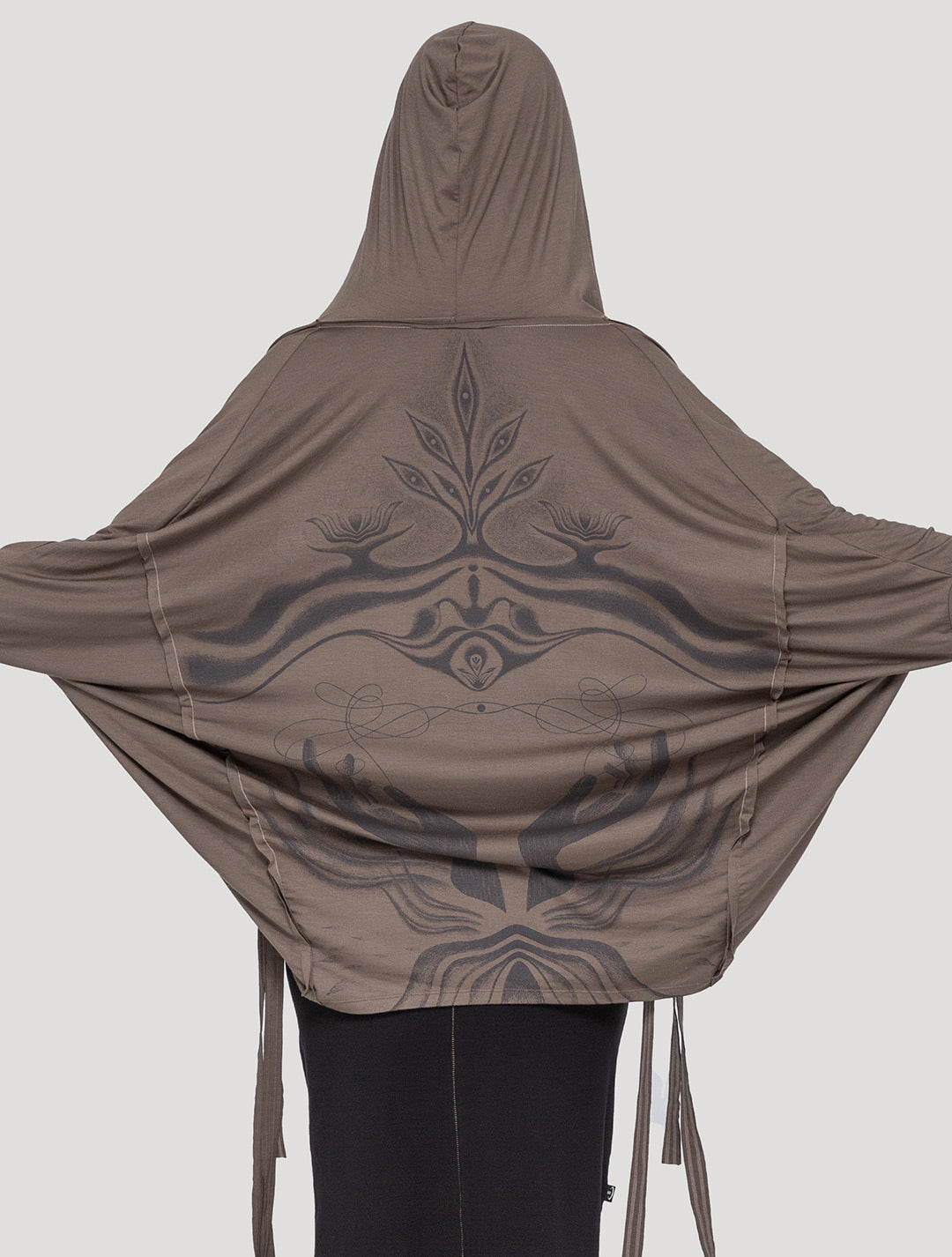 'Shaman' Unisex Hooded Kimono - Psylo Fashion