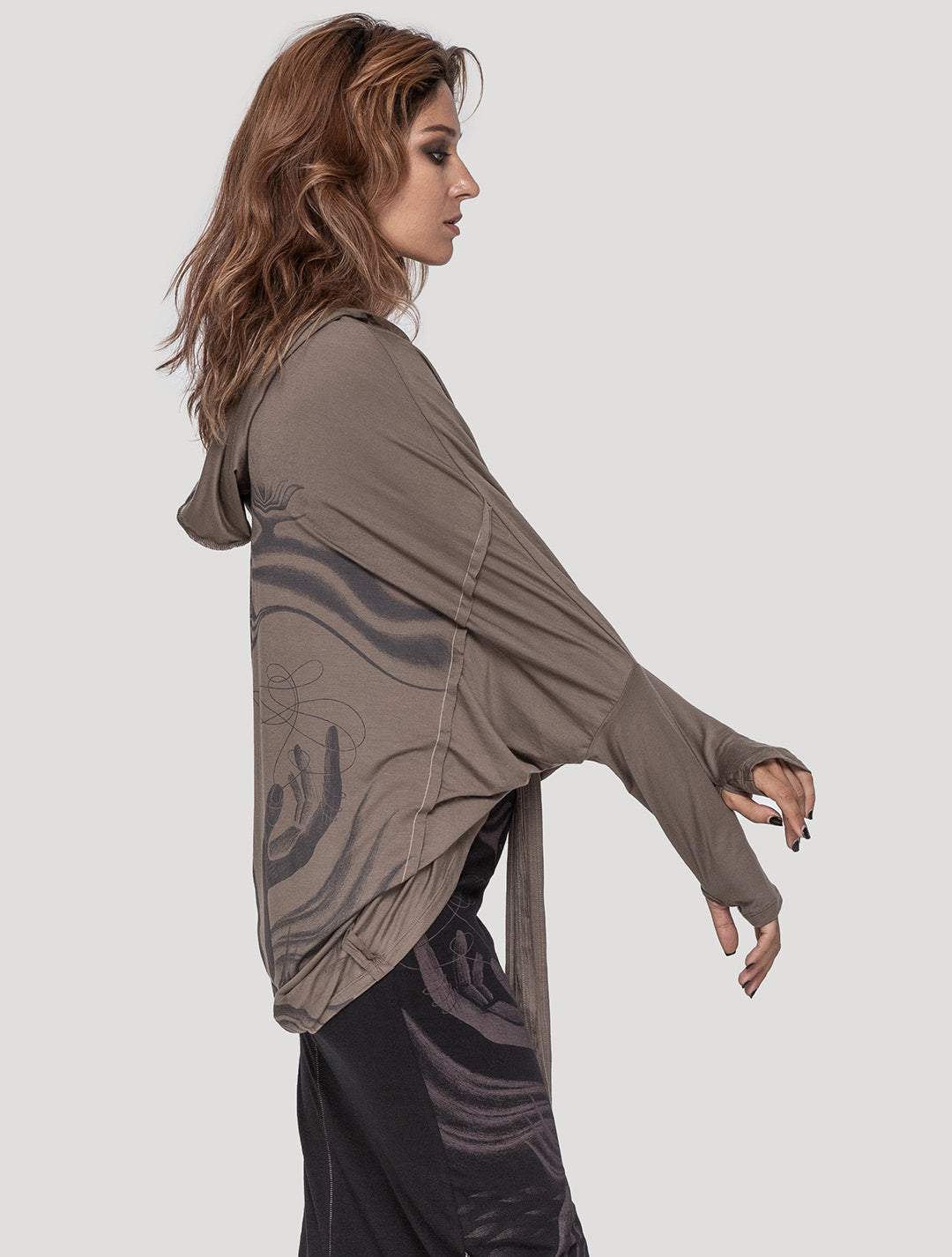 'Shaman' Unisex Hooded Kimono - Psylo Fashion