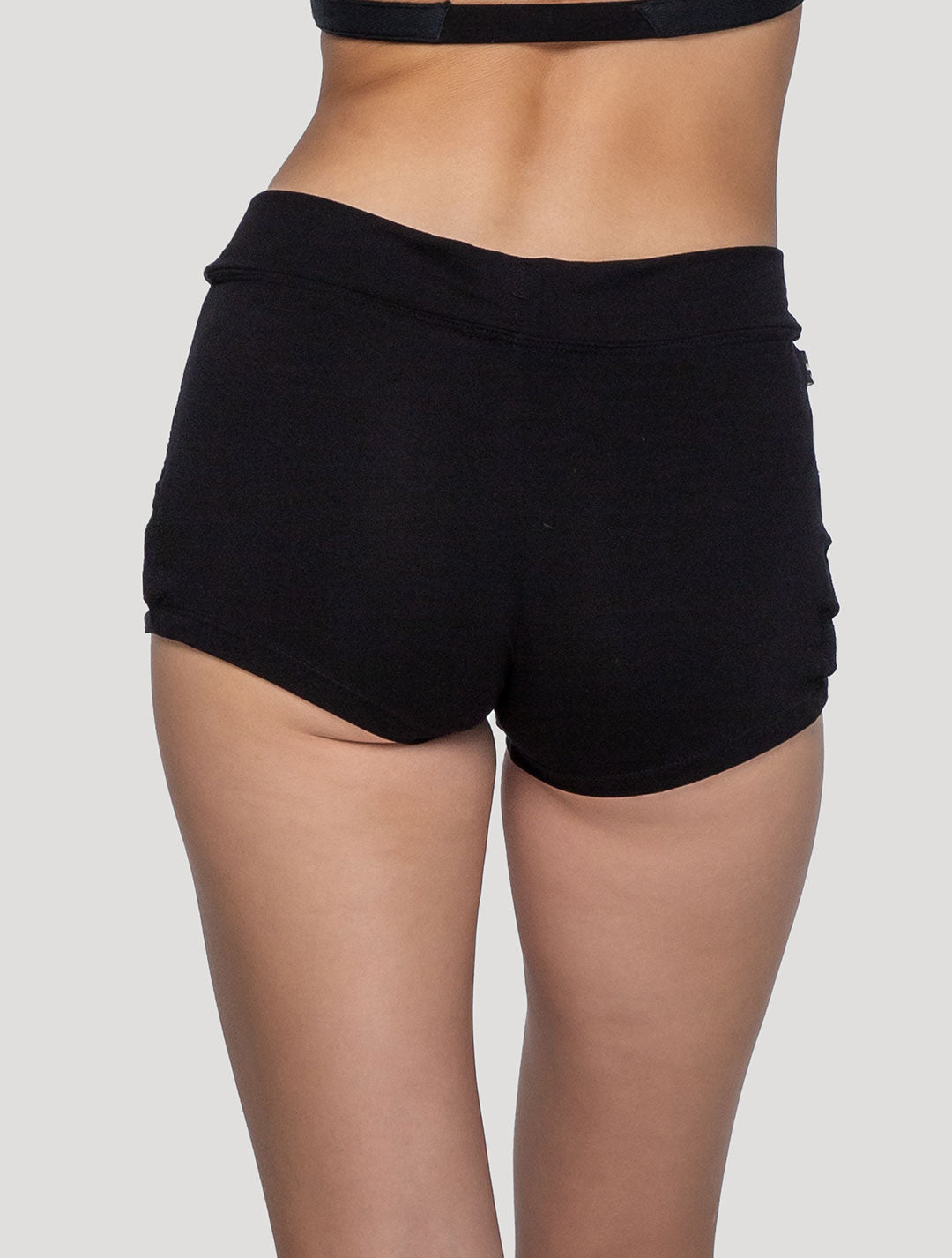 Black Soji Mini Shorts - Psylo Fashion