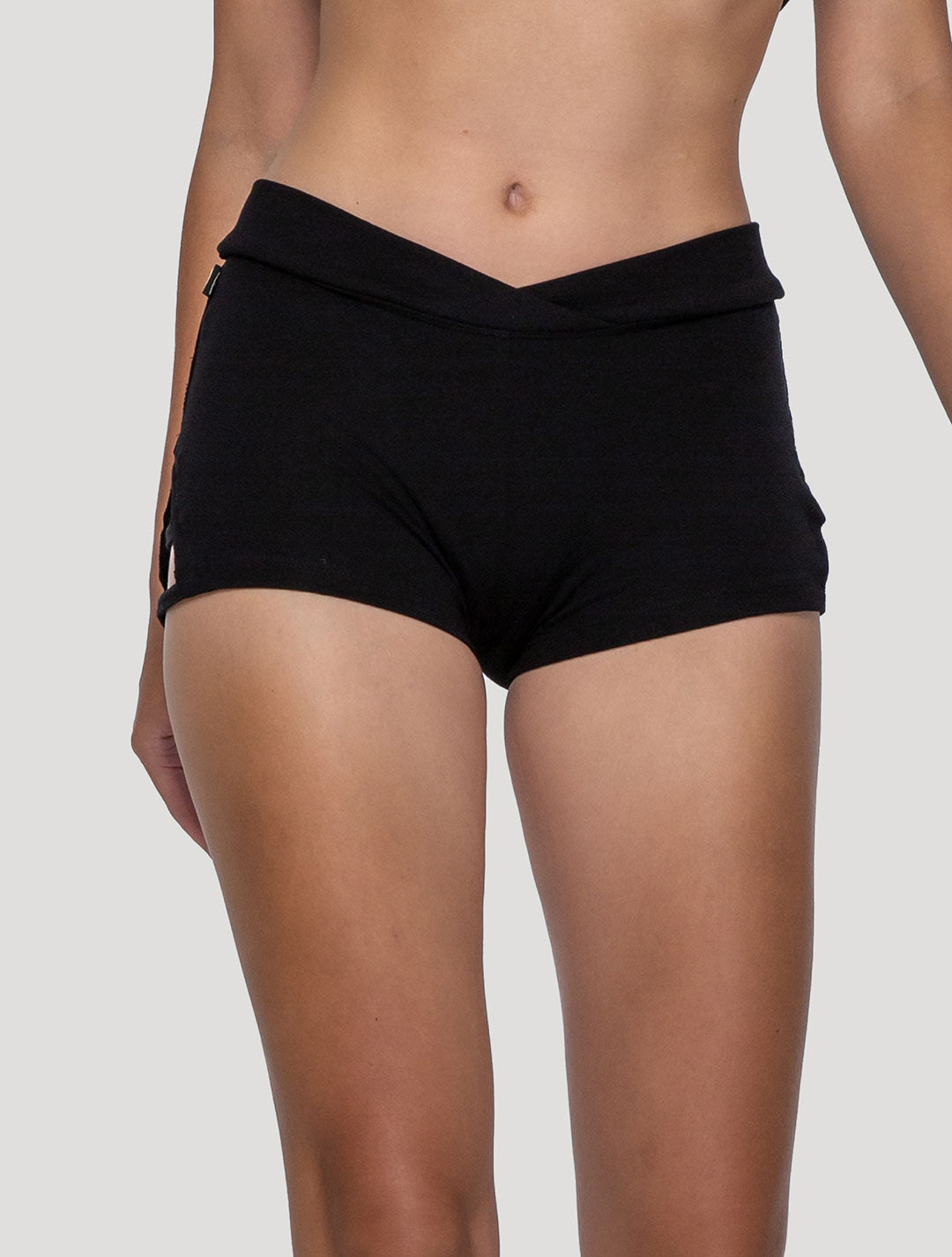 Black Soji Mini Shorts - Psylo Fashion