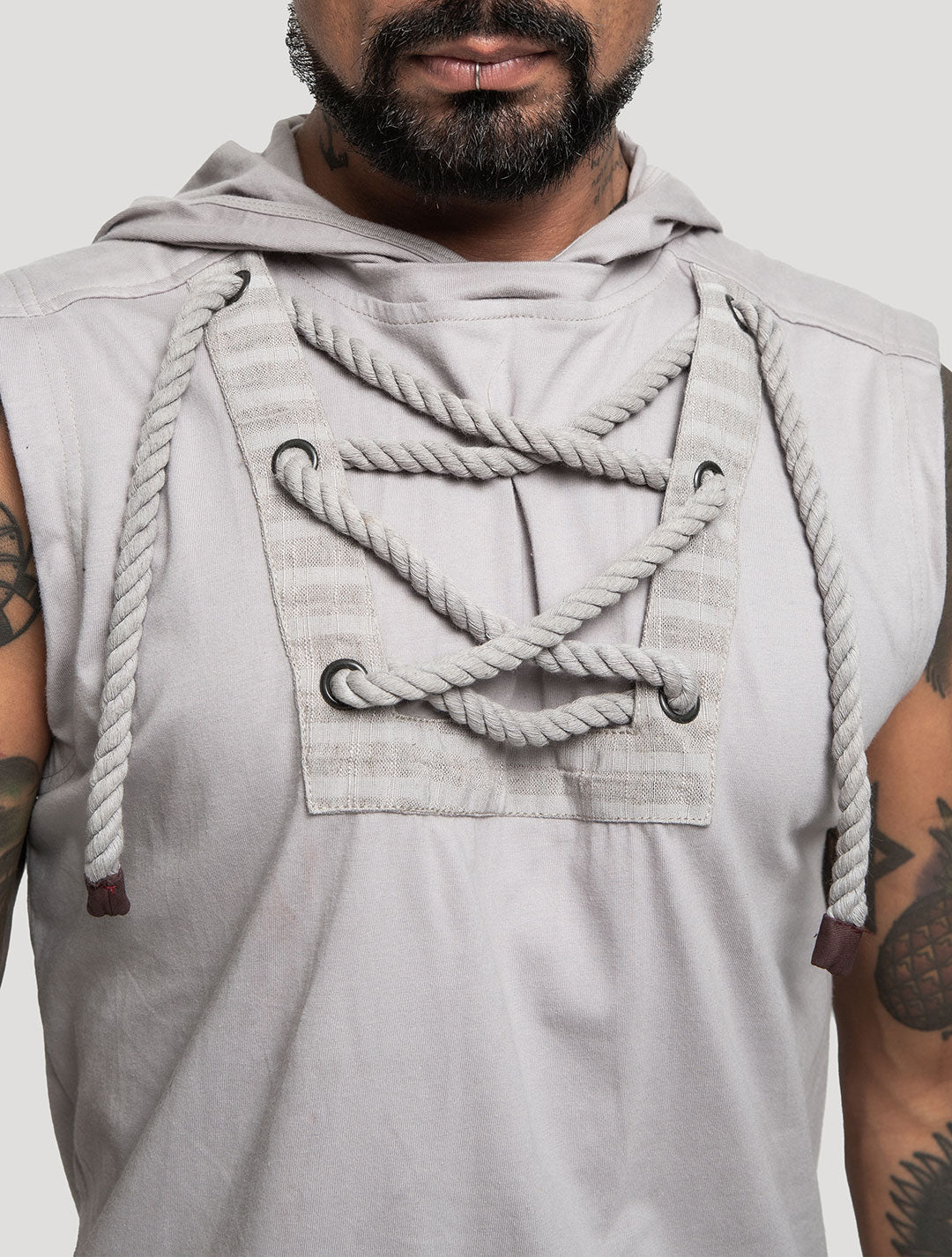 Concrete 'Spirit' Sleeveless Hoodie Tee - Psylo Fashion