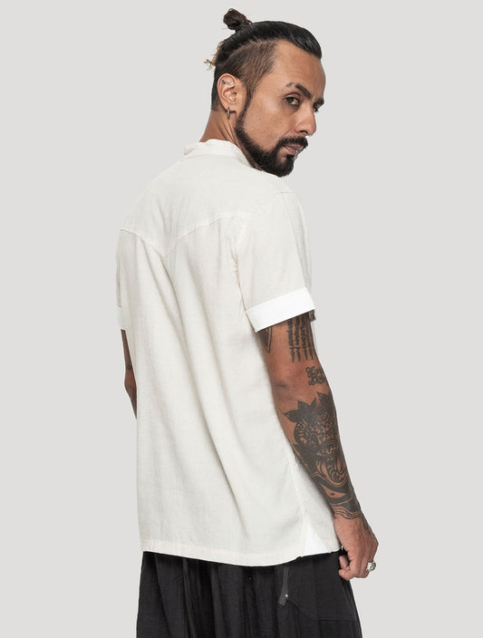 Off White 'Taiji' Short Sleeves Shirt - Psylo Fashion