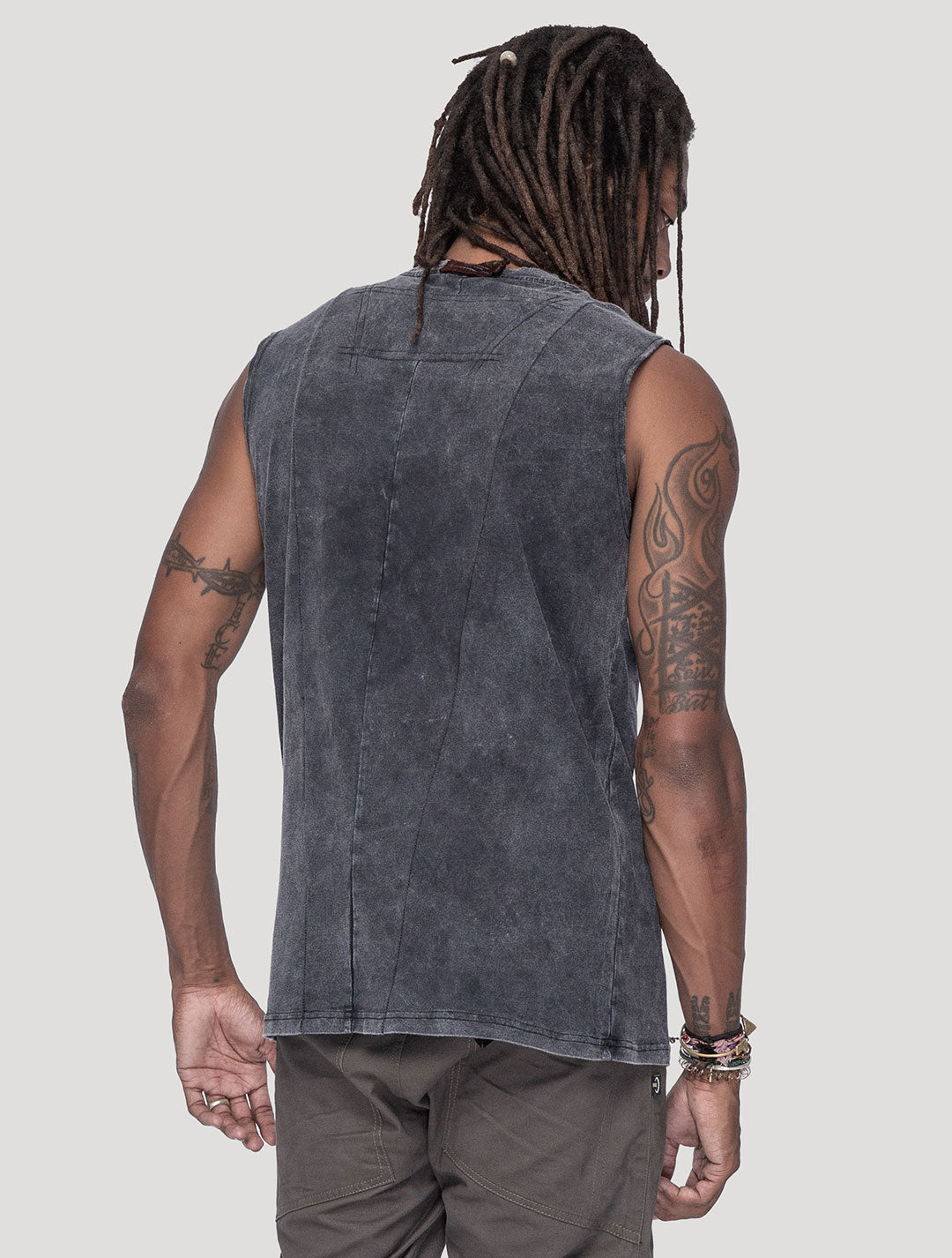 'Tribeca' 100% Organic Cotton Sleeveless Tee - Psylo Fashion