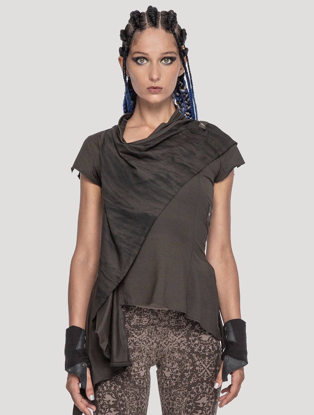 'Virgo' olive Top - Psylo Fashion