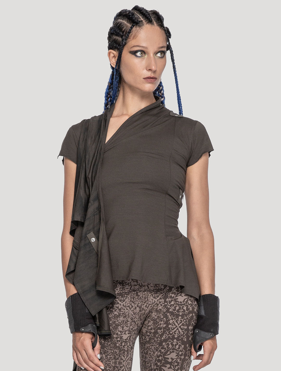 'Virgo' olive Top - Psylo Fashion