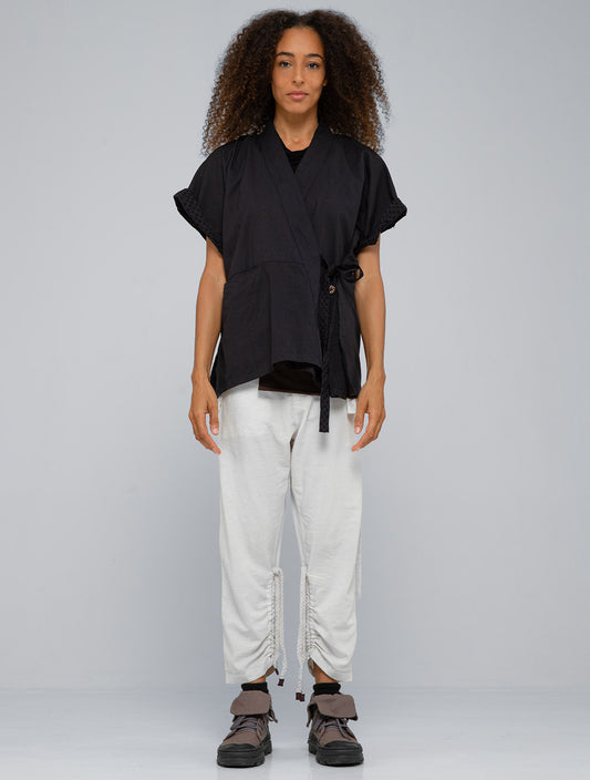 Sashiko Kimono - Black
