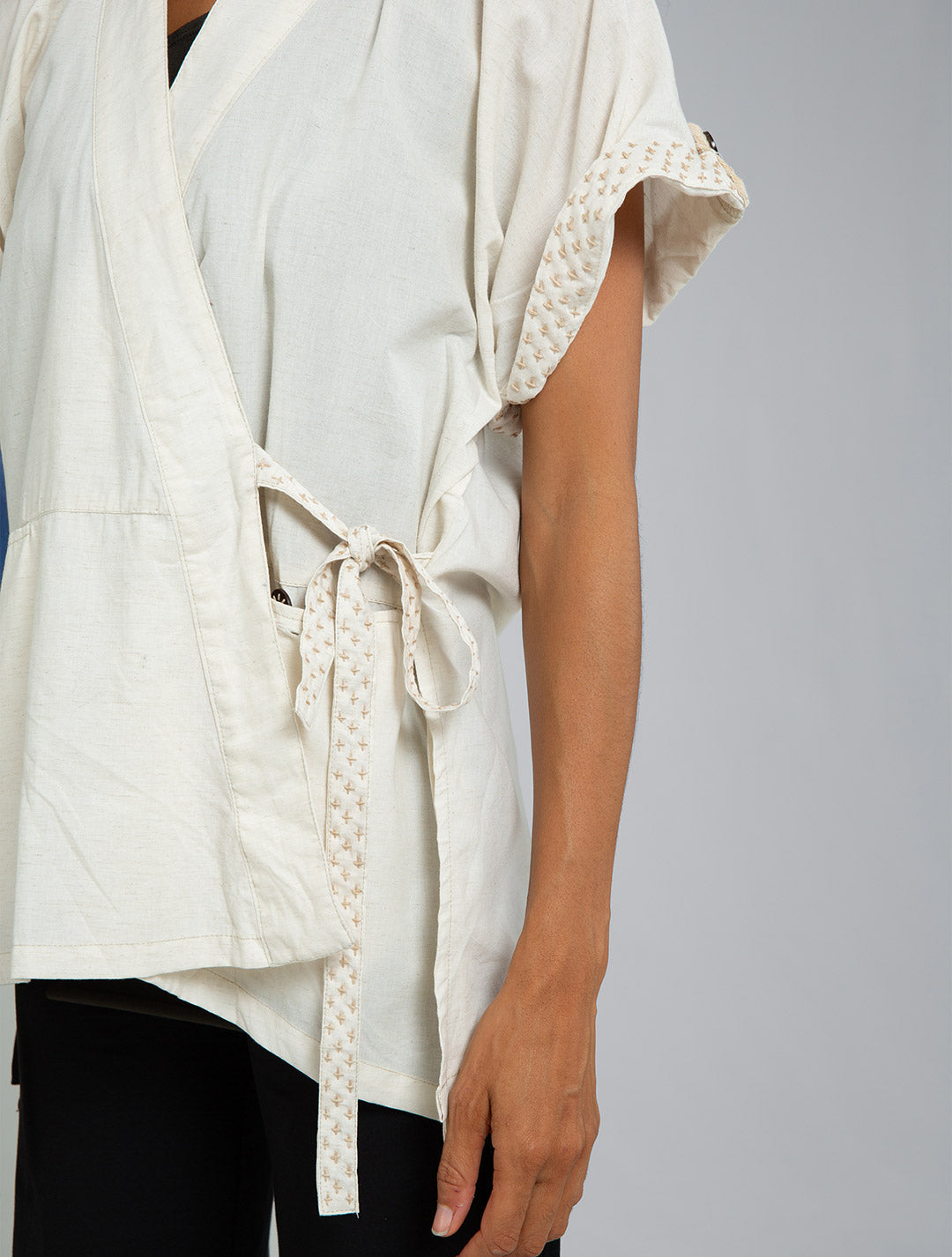 Sashiko Kimono - Natural