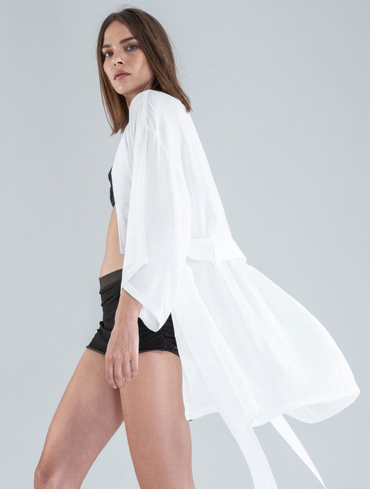 Ethnic Rmx Short Kimono - Psylo Fashion