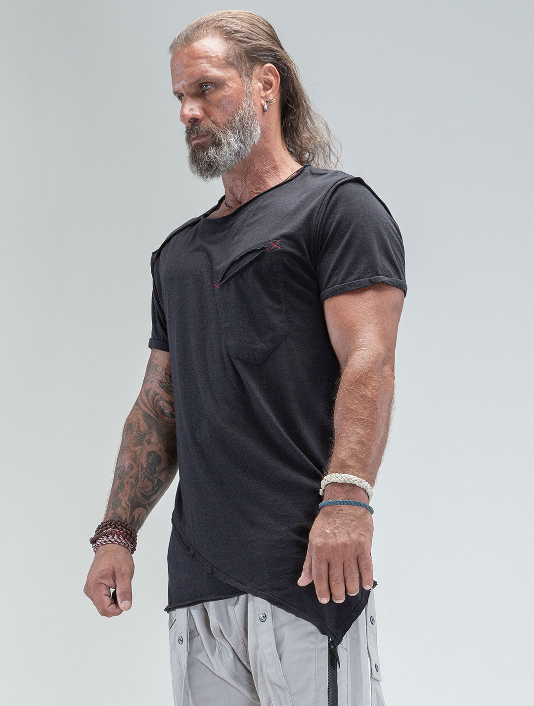 Falcon Asymmetric Tee - Psylo Fashion