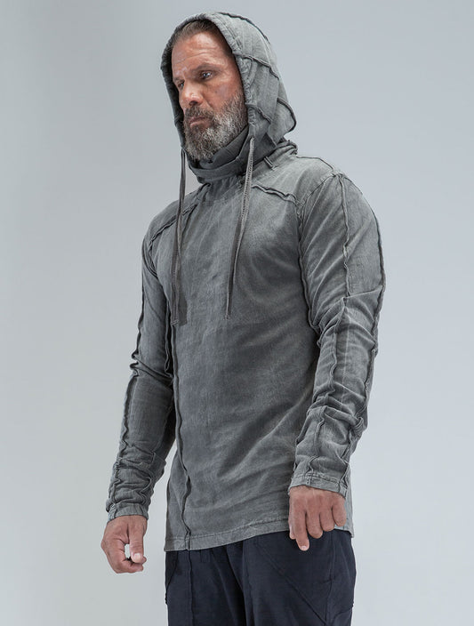 Raw Kafiya Hooded Long Sleeves Tee