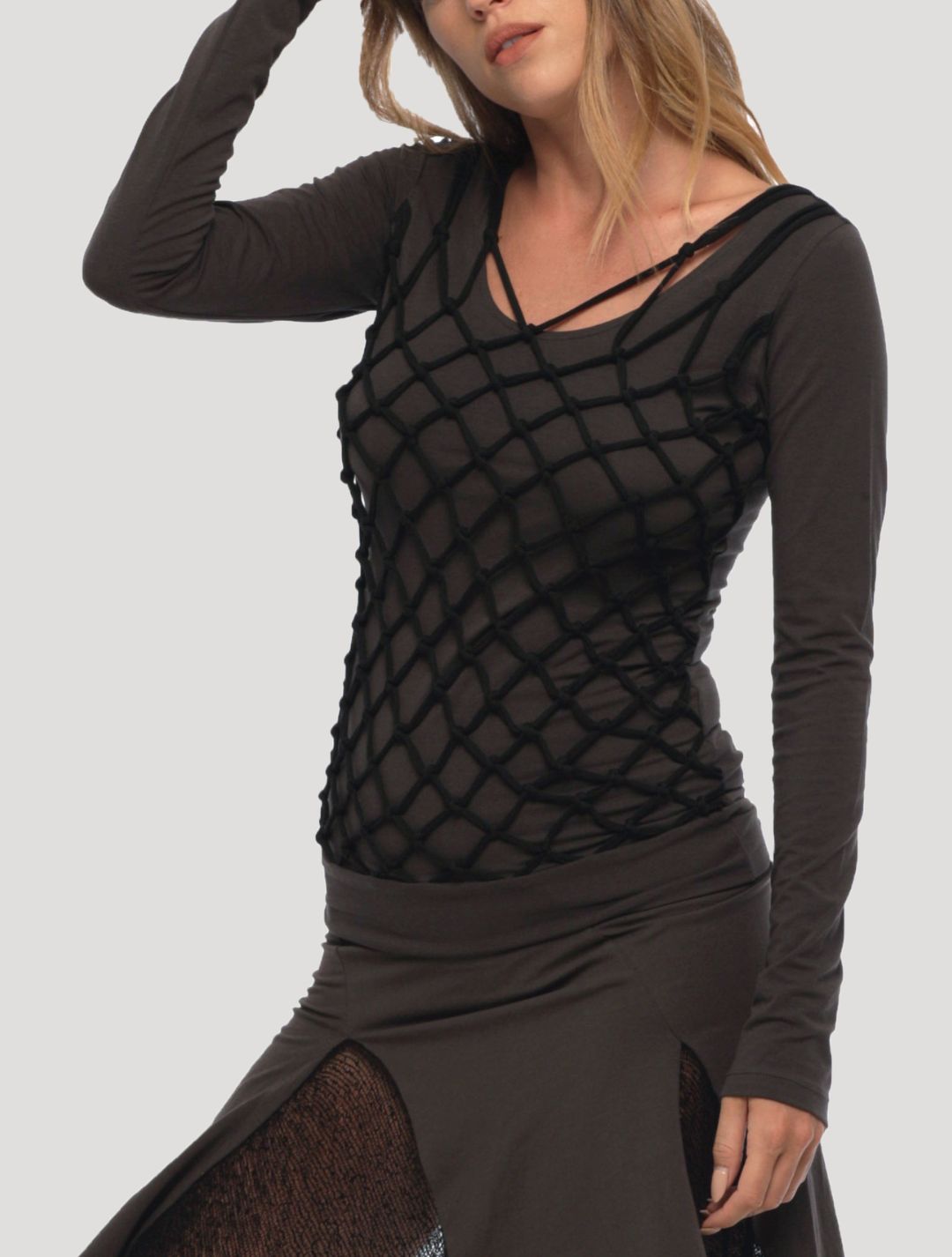 Basket Rmx Long Sleeves Top - Psylo Fashion