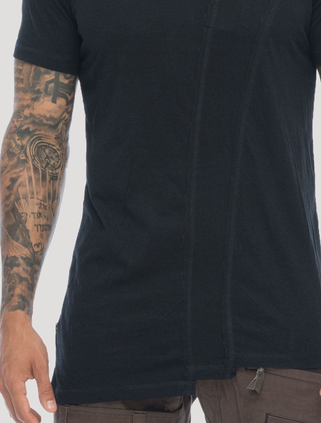 Slanted Rmx Short Sleeves Tee - Psylo Fashion
