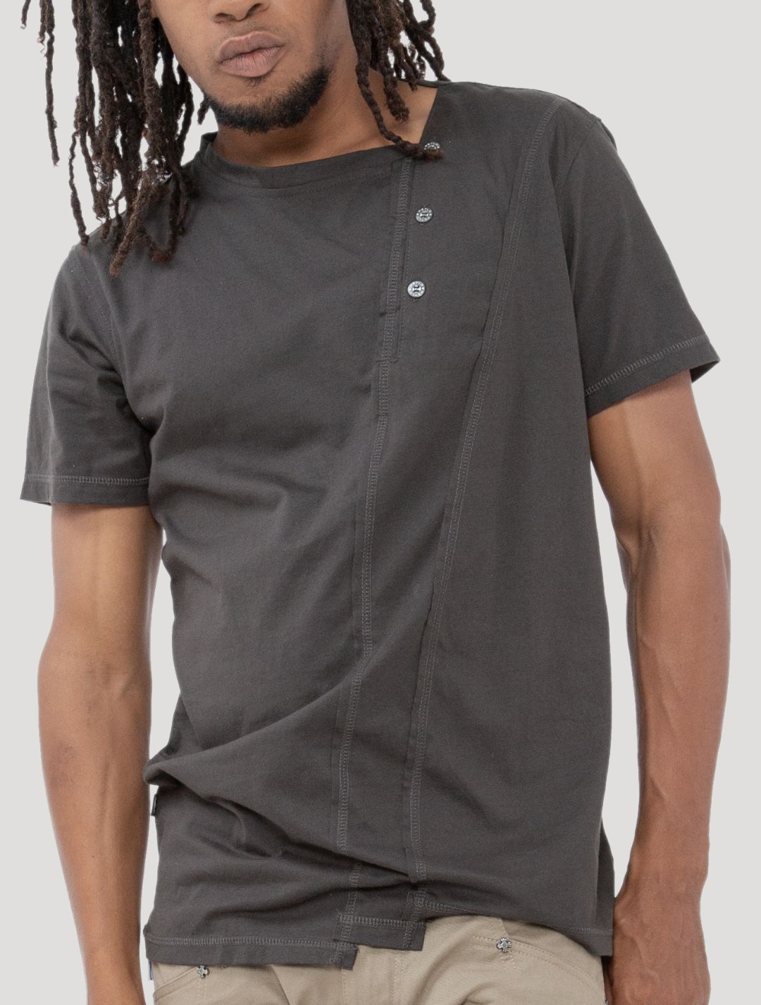 Slanted Rmx Short Sleeves Tee - Psylo Fashion