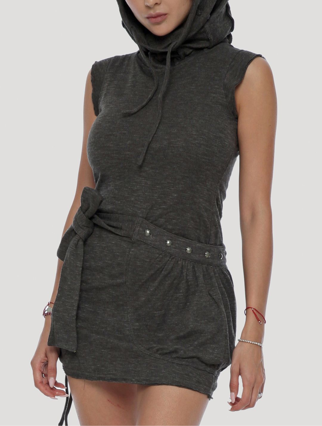 Soba Sleeveless Turtleneck Dress - Psylo Fashion