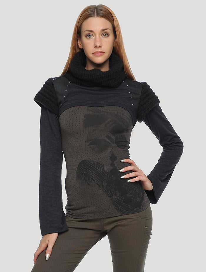 Armadillo Vmix Crop Sweater - Psylo Fashion