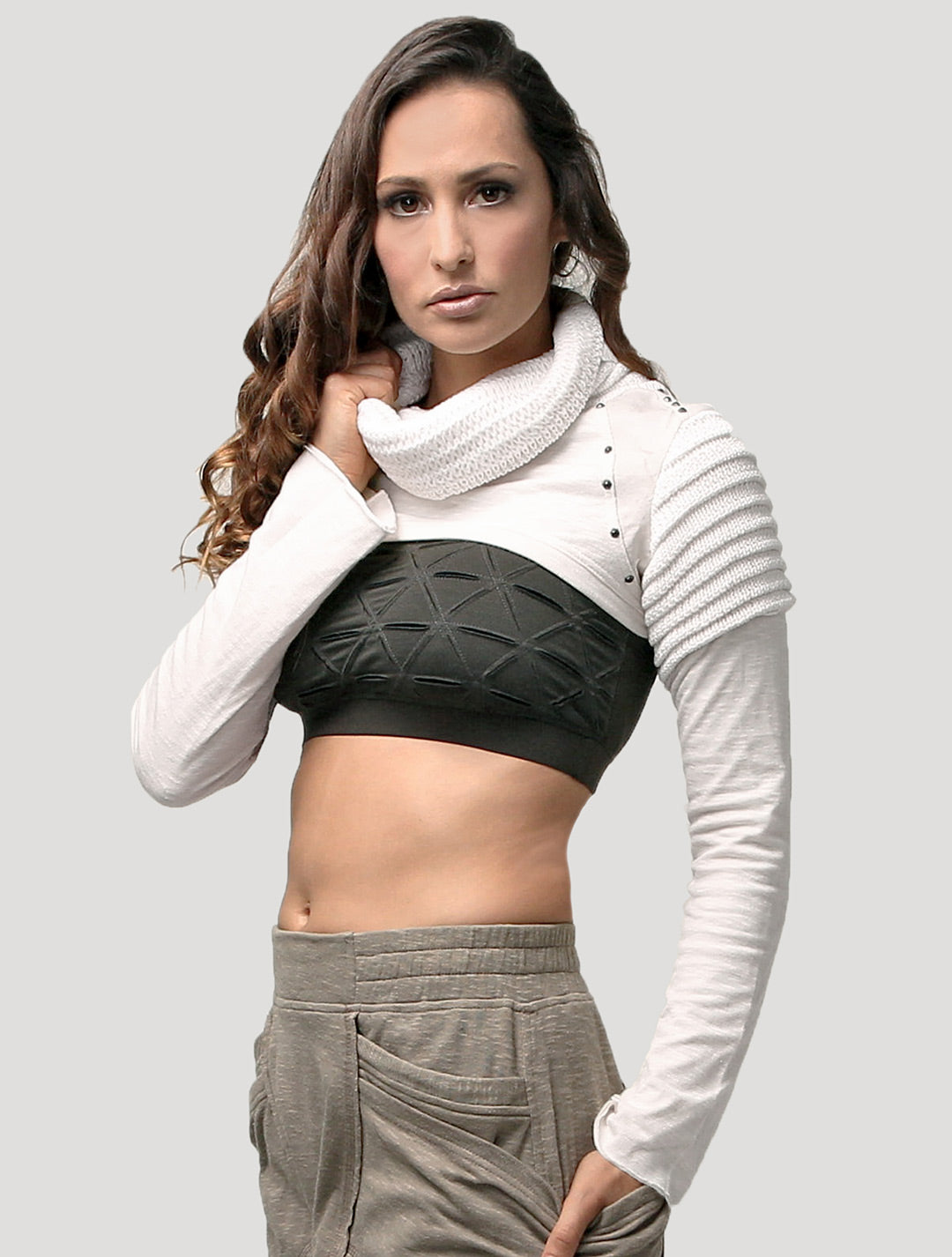 Armadillo Vmix Crop Sweater - Psylo Fashion