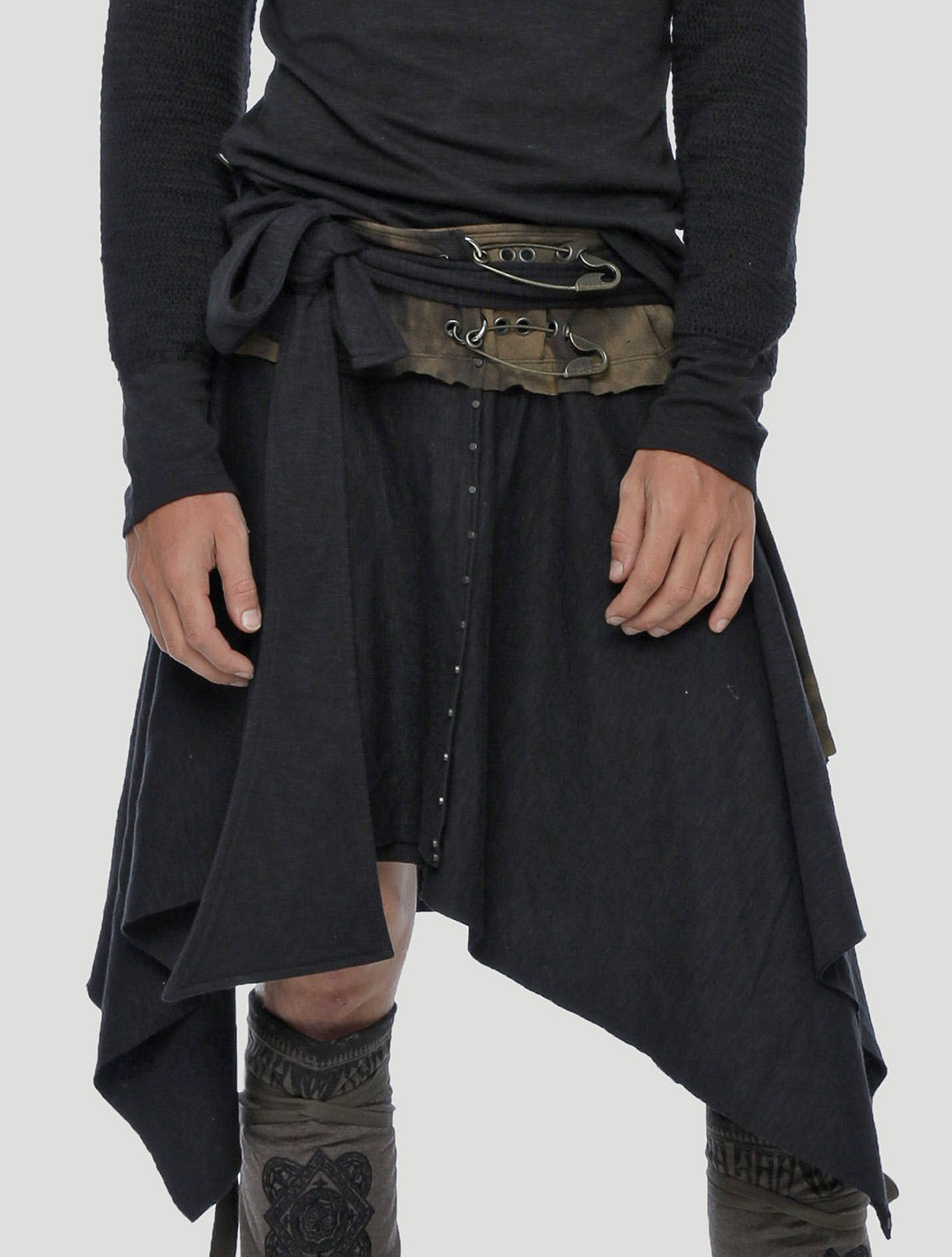 Ash Unisex Wrap Skirt - Psylo Fashion