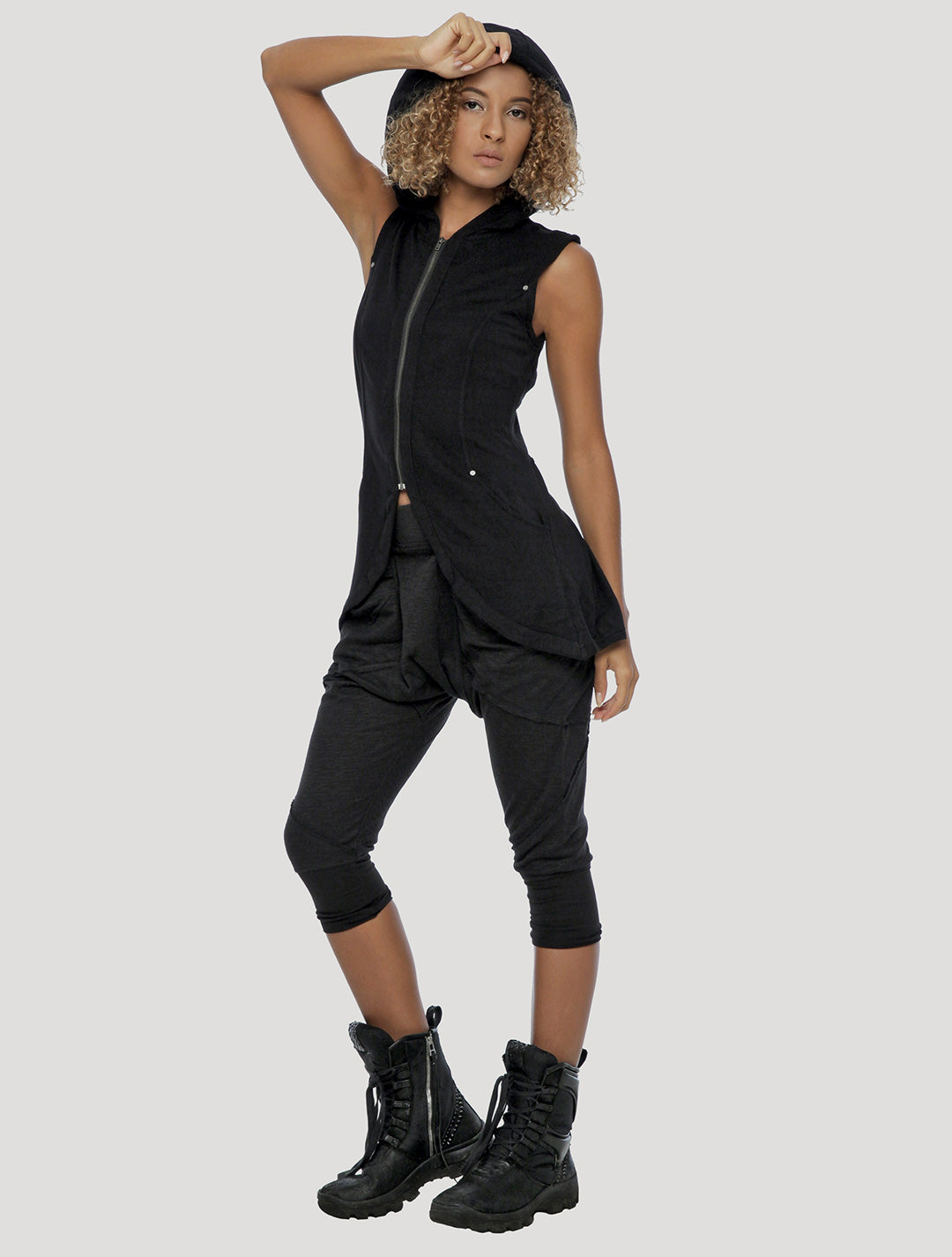 Basque hoodie Vest streetwear for women by Psylo Fashion