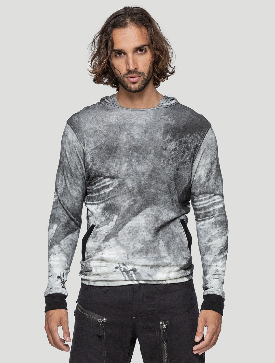 Brush Hoodie Jumper - Psylo Fashion