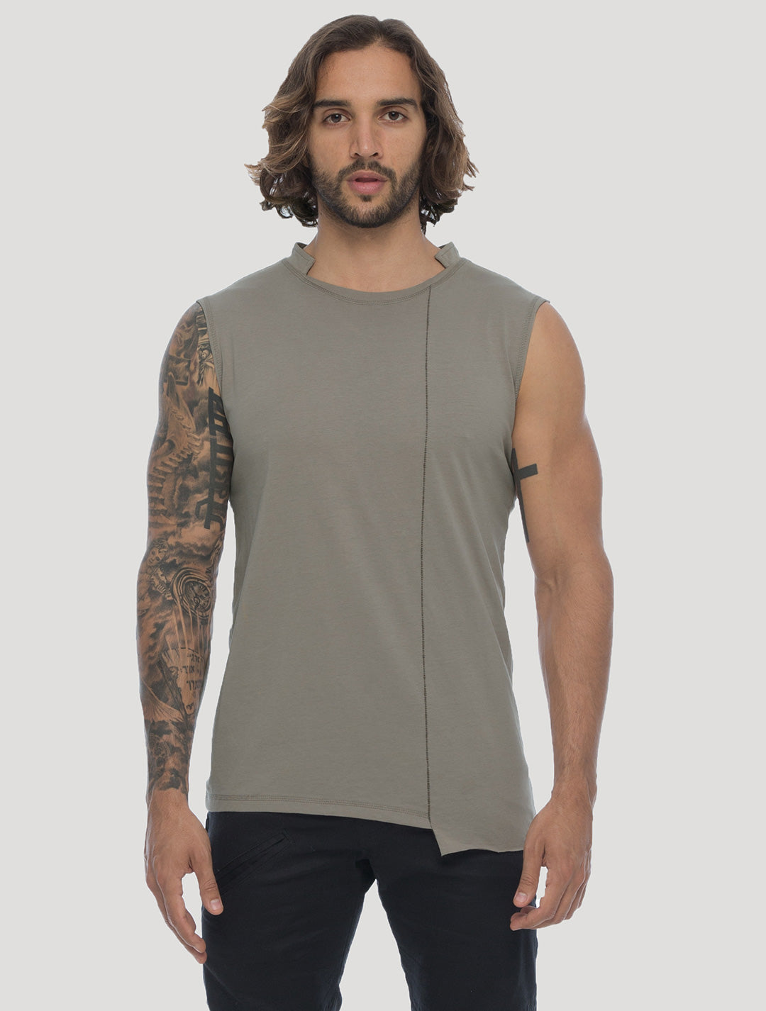 Blended Sleeveless Tee - Psylo Fashion