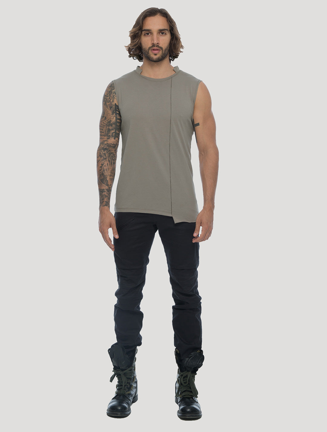 Blended Sleeveless Tee - Psylo Fashion
