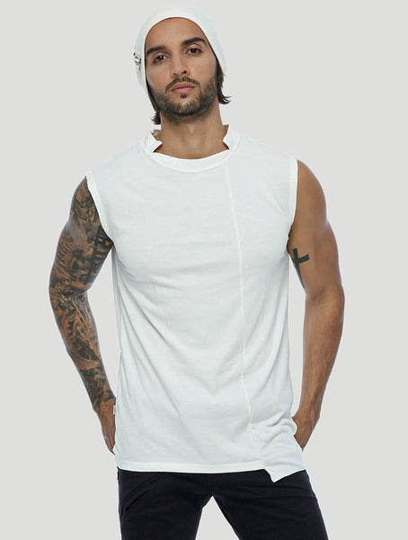 Blended Sleeveless Tee - Psylo Fashion