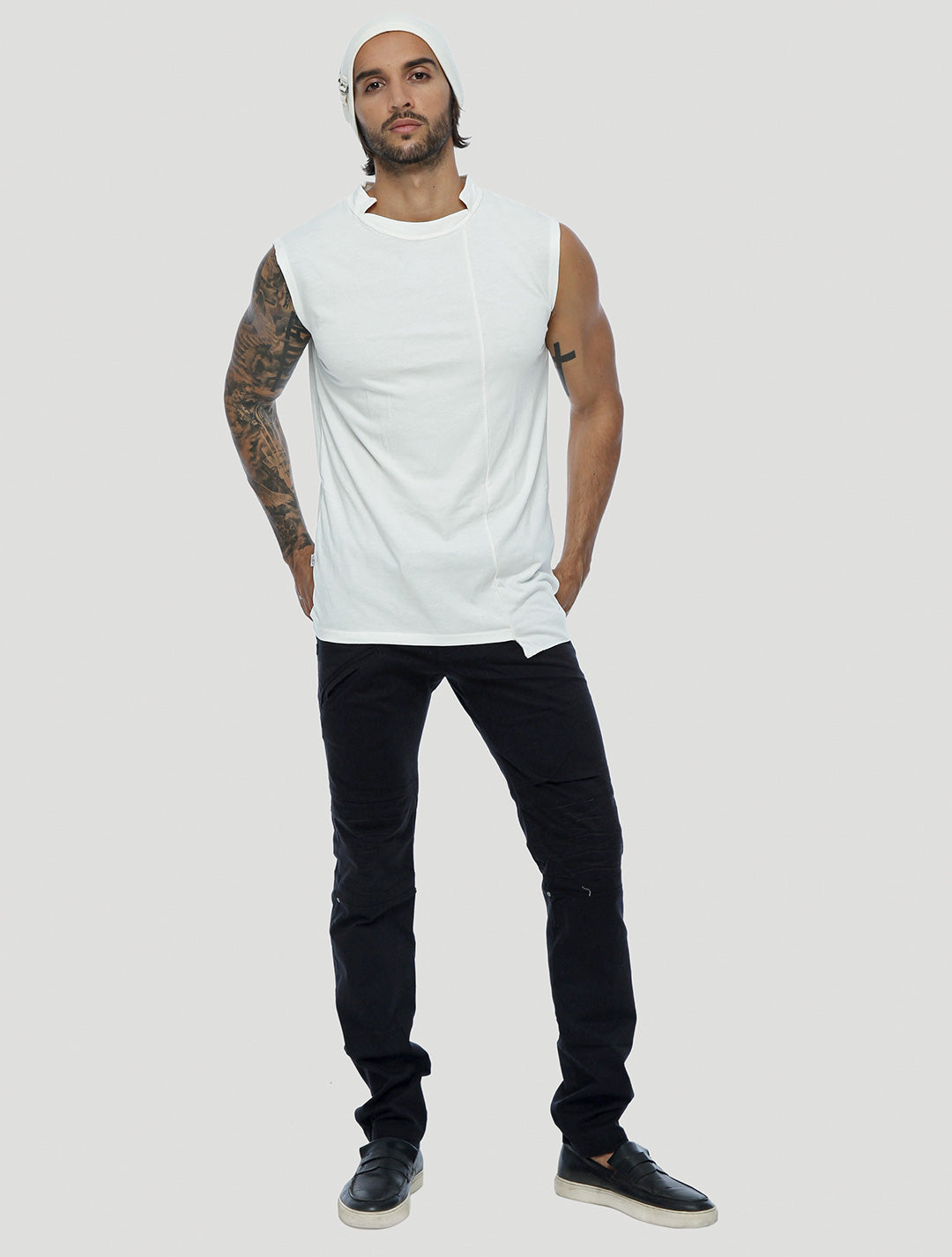 Blended Sleeveless Tee - Psylo Fashion
