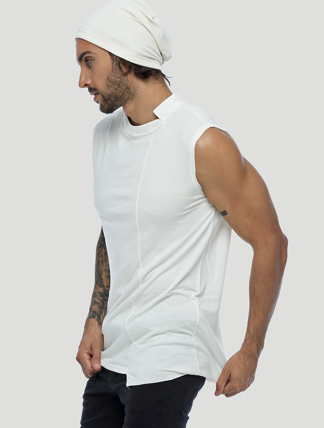 Blended Sleeveless Tee - Psylo Fashion