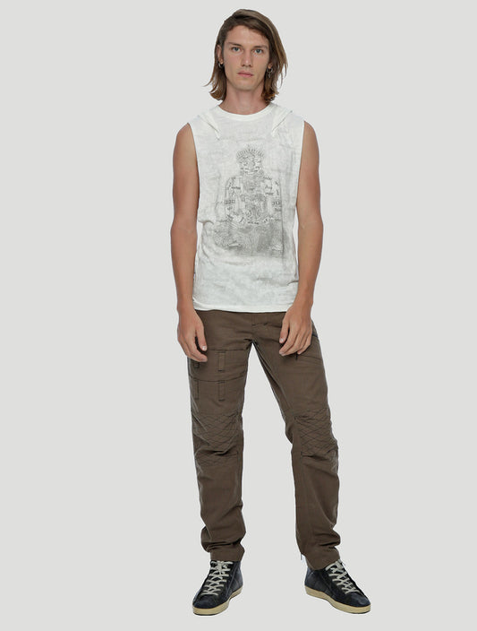 Buddha Hoodie Singlet Tee - Psylo Fashion
