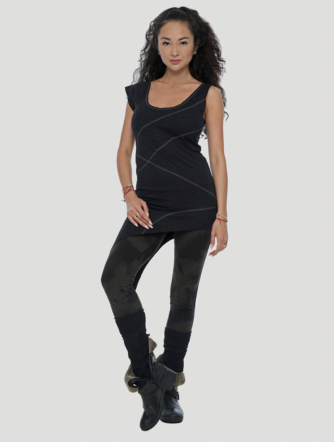 Eka Zip Asymmetrical Tunic - Psylo Fashion