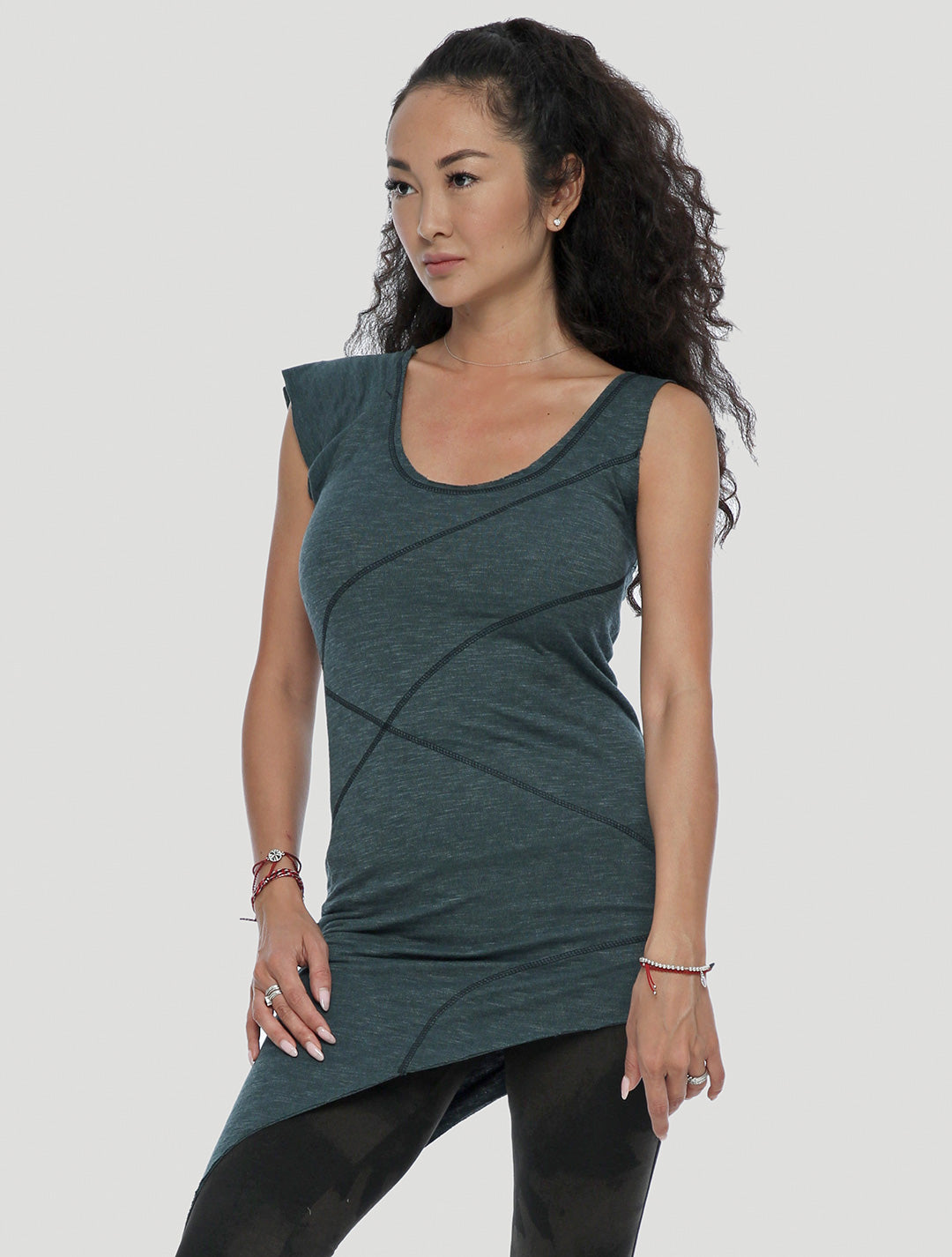 Eka Zip Asymmetrical Tunic - Psylo Fashion